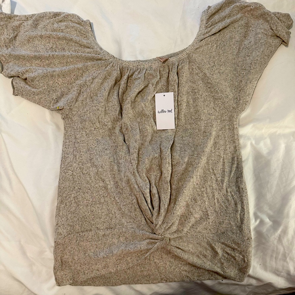 Buckle - Willow & Root Gray Blouse Size XS NWT